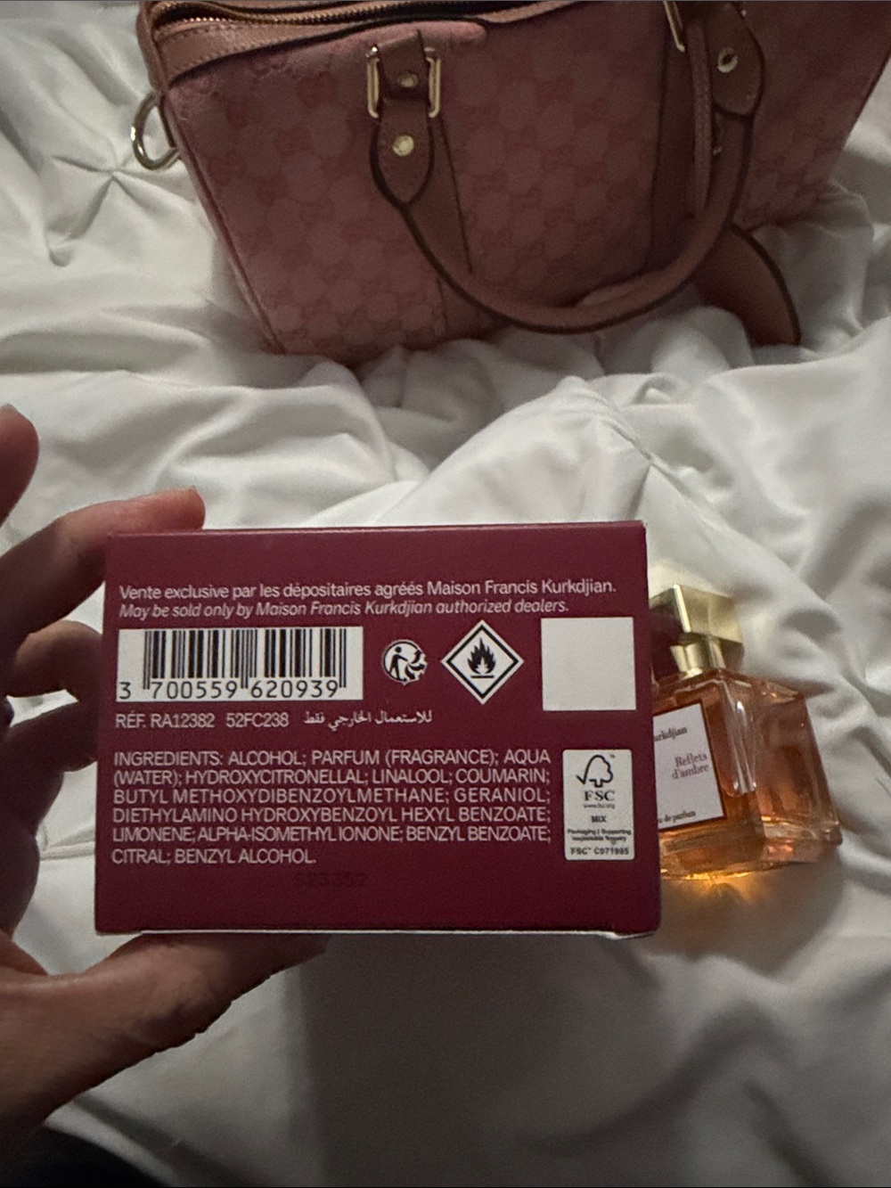 Maison Francis Kurkdjian Reflets d'Ambre Eau de Parfum - Pink & Gold - Picture 2 of 4